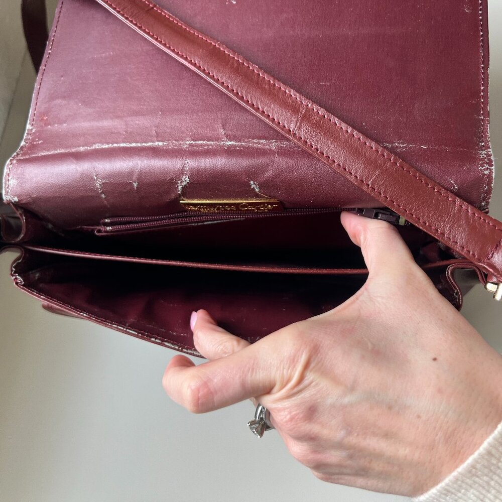 Vintage Cartier Must de Cartier Burgundy Leather Crossbody - Picture 7 of 7
